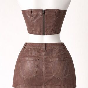 Forever 21 Chocolate Mini Skirt
